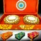 Personalized Candle Holder Diwali Gifts Boxes Indian Festival Handmade Home Decoration Housewarming Mandir Pujan Pooja Return Gifts Items Office Decor Gift Hamper Basket - Corporate Gift